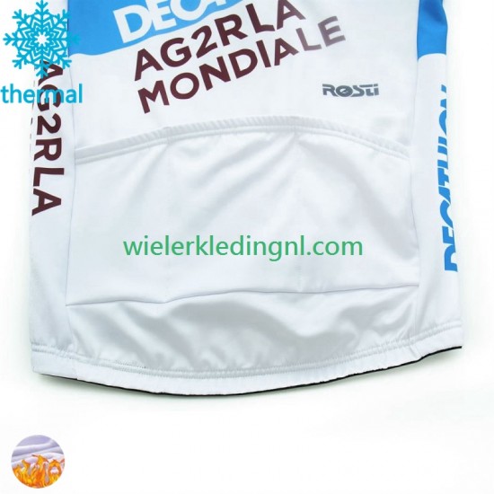 Wielershirt Winter Decathlon Ag2R 2024 Heren