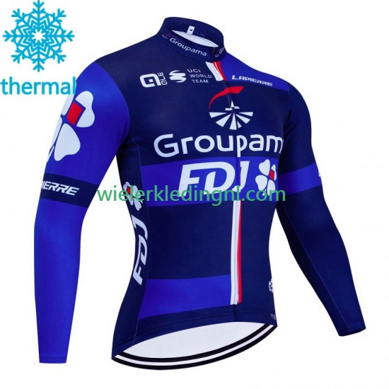 Wielershirt Winter Fdj Groupama 2023 Heren