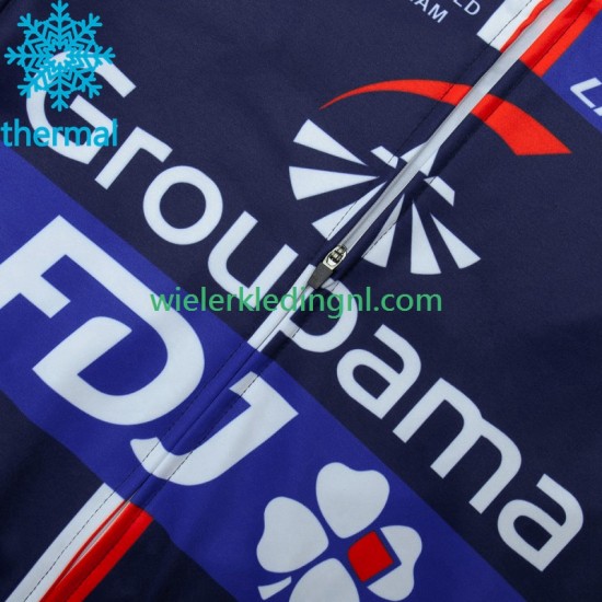Wielershirt Winter Fdj Groupama 2023 Heren