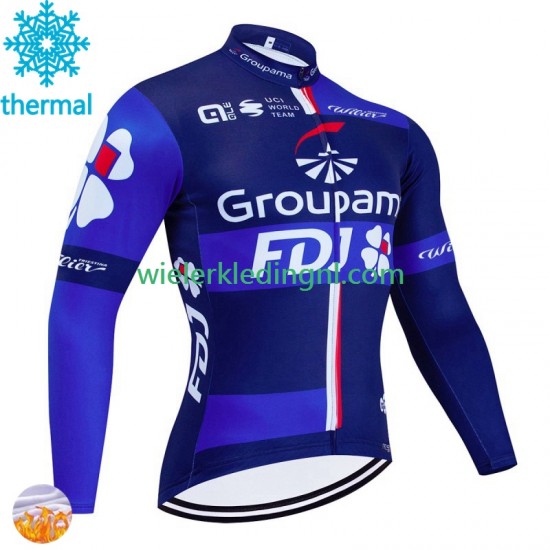 Wielershirt Winter Fdj Groupama 2024 Heren