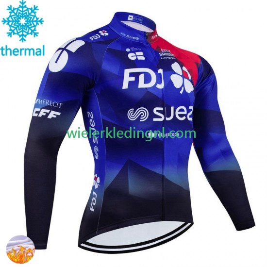 Wielershirt Winter Fdj Suez 2024 Heren