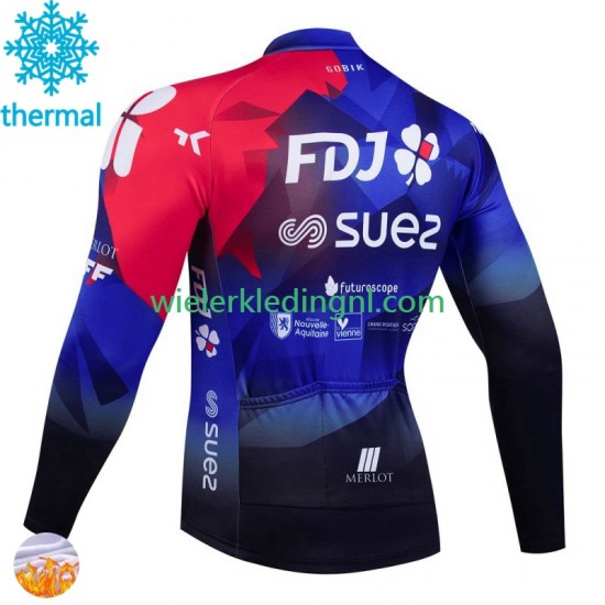 Wielershirt Winter Fdj Suez 2024 Heren