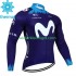 Wielershirt Winter Movistar 2023 Heren