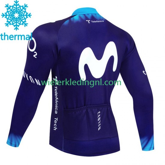 Wielershirt Winter Movistar 2023 Heren