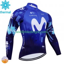 Wielershirt Winter Movistar 2024 Heren