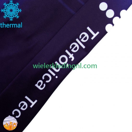 Wielershirt Winter Movistar 2024 Heren