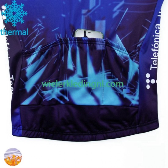 Wielershirt Winter Movistar 2024 Heren