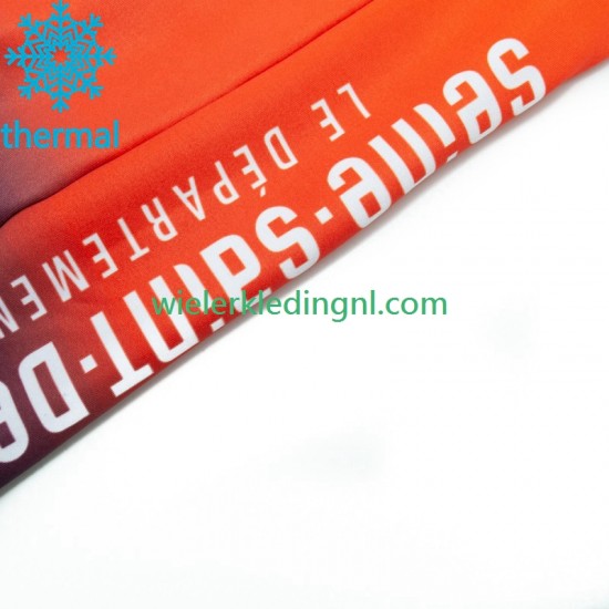 Wielershirt Winter Saint Michel Auber 93 2023 Heren