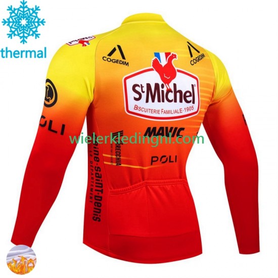 Wielershirt Winter St Michel Auber 93 Mavic 2024 Heren