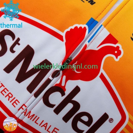Wielershirt Winter St Michel Auber 93 Mavic 2024 Heren