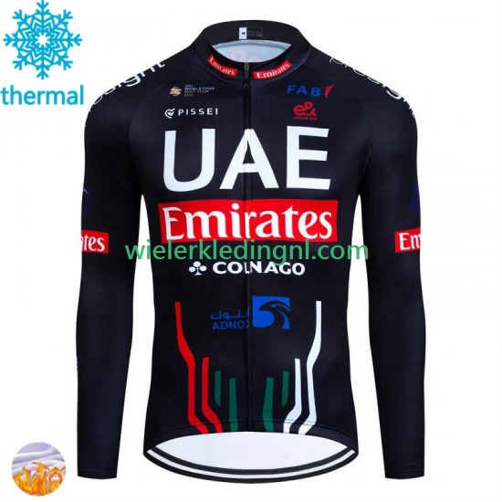 Wielershirt Winter Uae Emirates 2024 Heren N001