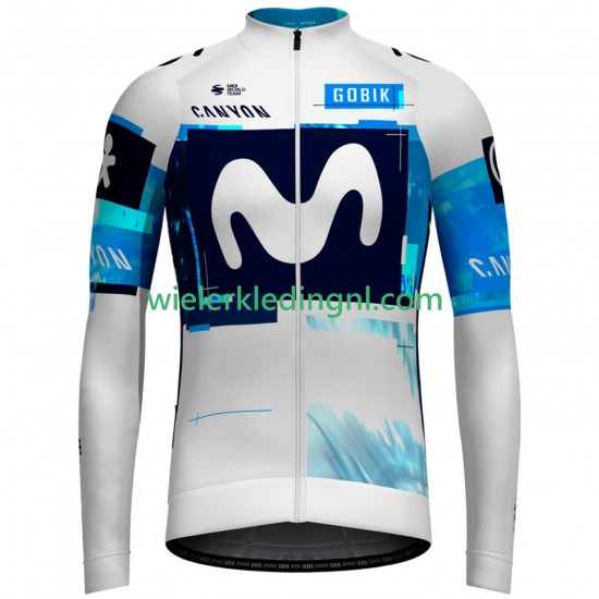 Lange Mouw Wielershirt Movistar Team 2025 Heren N001