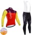 Wielershirt Lange Mouw en Lange Koersbroek Winter Team Cofidis 2025 Heren