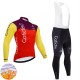 Wielershirt Lange Mouw en Lange Koersbroek Winter Team Cofidis 2025 Heren
