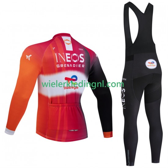 Wielershirt Lange Mouw en Lange Koersbroek pro ineos totalenergies tour de france 2025 Heren