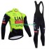 Wielershirt Lange Mouw en Lange Koersbroek pro uae team emirates 2025 fluo Heren
