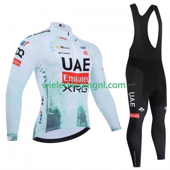 Wielershirt Lange Mouw en Lange Koersbroek pro uae team emirates xrg tdf editon race 2025 Heren