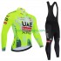 Wielershirt Lange Mouw en Lange Koersbroek pro uae team emirates xrg tdf editon race fluo 2025 Heren