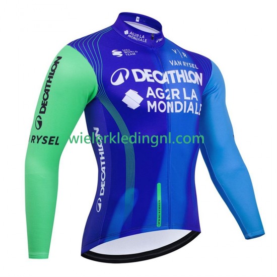 Lange Mouw Wielershirt equipe pro decathlon ag2r 2025 Heren
