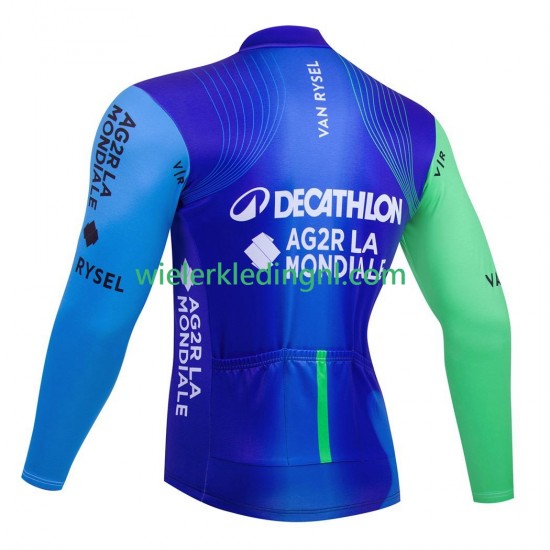 Lange Mouw Wielershirt equipe pro decathlon ag2r 2025 Heren