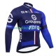 Lange Mouw Wielershirt equipe pro groupama fdj 2025 Heren