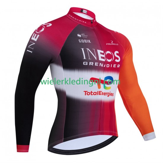 Lange Mouw Wielershirt equipe pro ineos totalenergies tour de france 2025 Heren