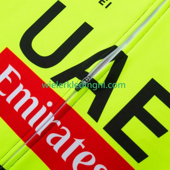 Lange Mouw Wielershirt equipe pro uae team emirates 2025 fluo Heren