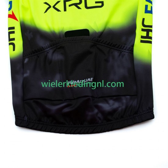 Lange Mouw Wielershirt equipe pro uae team emirates 2025 fluo Heren
