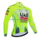 Lange Mouw Wielershirt equipe pro uae team emirates xrg tdf editon race fluo 2025 Heren