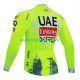 Lange Mouw Wielershirt equipe pro uae team emirates xrg tdf editon race fluo 2025 Heren