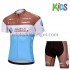 Wielershirt en Kort Fietsbroek 2018 AG2R La Mondiale Kind M001