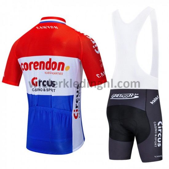 Wielershirt en Kort Koersbroek 2019 Corendon–Circus M001