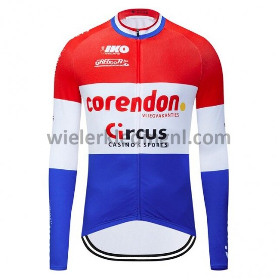 Lange Mouw Wielershirt 2019 Corendon–Circus M002