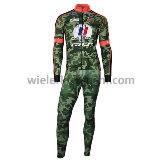 Wielershirt Lange Mouw en Lange Koersbroek 2017 Armee De Terre M001