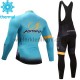 Wielershirt Lange Mouw en Lange Koersbroek 2017 Astana Pro Team Winter M001