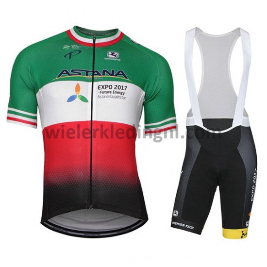 Wielershirt en Kort Koersbroek 2017 Astana Pro Team M005