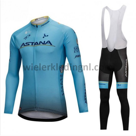 Wielershirt Lange Mouw en Lange Koersbroek 2018 Astana Pro Team M001