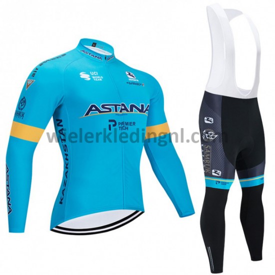Wielershirt Lange Mouw en Lange Koersbroek 2020 Astana Pro Team M001