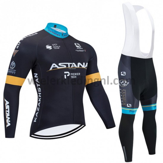 Wielershirt Lange Mouw en Lange Koersbroek 2020 Astana Pro Team M002