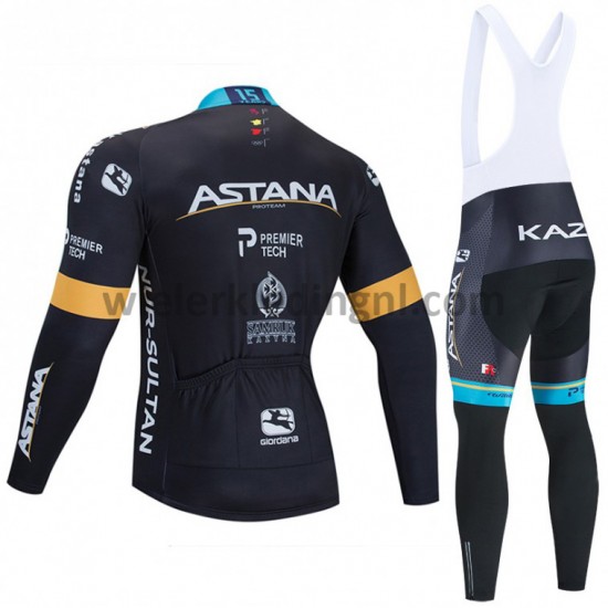 Wielershirt Lange Mouw en Lange Koersbroek 2020 Astana Pro Team M002