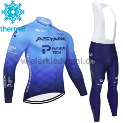 Wielershirt Lange Mouw en Lange Koersbroek 2021 Astana–Premier Tech Winter M001