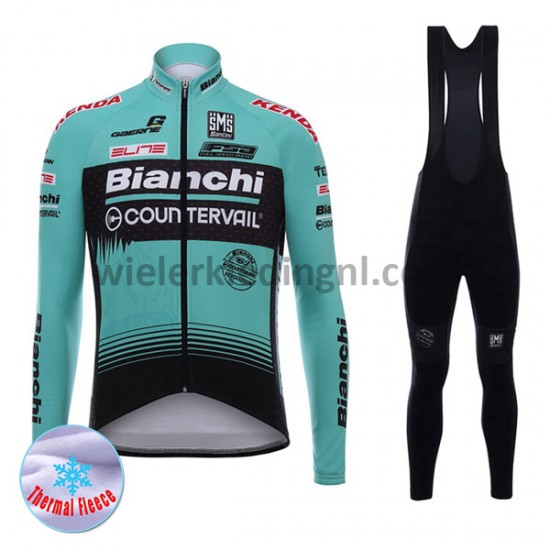 Wielershirt Lange Mouw en Lange Koersbroek 2017 Bianchi Countervail Winter M001 Wielershirt Lange Mouw en Lange Koersbroek 2017 Bianchi Countervail Winter M001