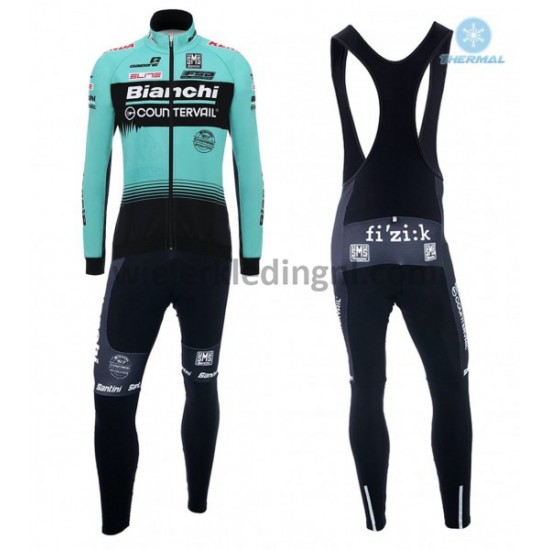 Wielershirt Lange Mouw en Lange Koersbroek 2018 Bianchi Countervail Winter M001 Wielershirt Lange Mouw en Lange Koersbroek 2018 Bianchi Countervail Winter M001