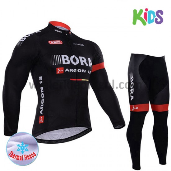 Wielershirt Lange Mouw en Fietsbroek Lang 2017 Bora-Hansgrohe Kind Winter M003 Wielershirt Lange Mouw en Fietsbroek Lang 2017 Bora-Hansgrohe Kind Winter M003