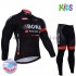 Wielershirt Lange Mouw en Fietsbroek Lang 2017 Bora-Hansgrohe Kind Winter M003