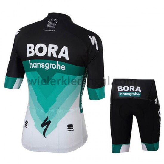 Wielershirt en Kort Fietsbroek 2018 Bora Hansgrohe Kind M001
