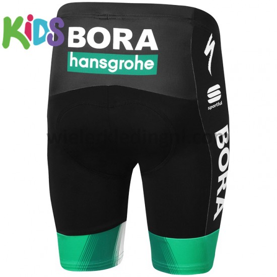 Wielershirt en Kort Fietsbroek 2020 Bora-Hansgrohe Kind M001