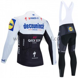 Wielershirt Lange Mouw en Lange Koersbroek 2020 Deceuninck–Quick-Step M004