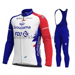 Wielershirt Lange Mouw en Lange Koersbroek 2021 Groupama-FDJ M001