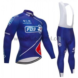 Wielershirt Lange Mouw en Lange Koersbroek 2018 FDJ M002